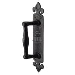 Tudor - Door Pull Handle on Plate Offset