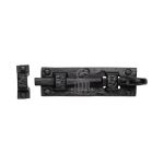 Tudor - Door Bolt Straight Black Iron