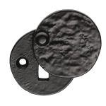 Black Antique Keyhole Covered Escutcheon