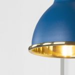 Smooth Brass Brindley Wall Light in Upstream