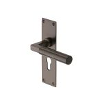 Heritage Brass - Bauhaus Door Handle on Plate