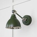Smooth Nickel Brindley Wall Light in Heath