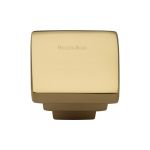 Heritage Brass - Square Stepped Cabinet Knob