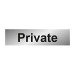 Private' Sign - POL - 200 x 50mm