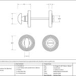 Anvil Round Thumbturn Set (Beehive)