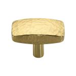 Heritage Brass - Rectangular Hammered Cabinet Knob