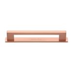 Heritage Brass - Metro Cabinet Pull Handle with Plate