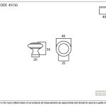 From The Anvil Regency Cabinet Knob