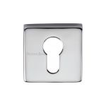 Heritage Brass - Euro Profile Cylinder Escutcheon Square - SQ5004