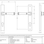 From The Anvil Regency Lever on Backplate Set