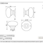 Anvil 57mm Mushroom Mortice/Rim Knob Set