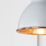 Hammered Copper Brindley Wall Light in Birch