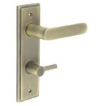 Burlington Kensington Door Handles On Back Plate with Turn & Release