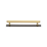 Heritage Brass - Hexagonal Cabinet Pull Handle with Plate