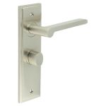 Burlington Fitzrovia Door Handles On Back Plate with Turn & Release