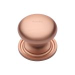 Heritage Brass - Victorian Round Cabinet Knob with Base