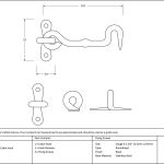 Anvil Forged Cabin Hook