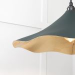 Smooth Brass Flora Pendant in Dingle