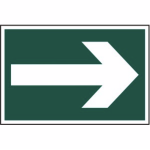Arrow Symbol' Sign - PVC - 300 x 200mm