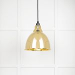 Smooth Brass Brindley Pendant