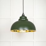 Smooth Brass Harborne Pendant in Heath
