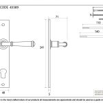 From The Anvil Regency Lever on Backplate Set