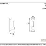 Pewter Frame Hook For 33742 (pair)