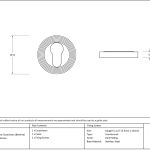Anvil Round Escutcheon (Beehive)
