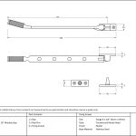 Anvil Brompton Casement Stay
