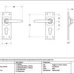 Black Oak Lever Euro Lock Set