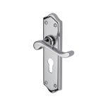 Heritage Brass - Buckingham Door Handle on Plate
