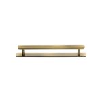 Heritage Brass - Hexagonal Cabinet Pull Handle with Plate