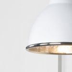 Hammered Nickel Brindley Wall Light in Flock