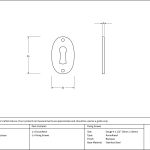 From The Anvil Oval Standard Profile Escutcheon
