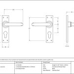 Anvil Classic Lever handle Set