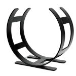Matt Black Curved Log Holder - Small