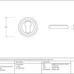 Round Escutcheon (Art Deco)