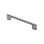 Carlisle Brass Fingertip Design Bar Pull Handle - Satin Nickel/ Stainless Steel