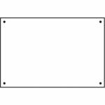 Rigid Backing Board' Sign - FMX - 600 x 400mm