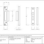 Electro Brassed ½" Rebate Kit for Sash Lock