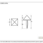 From The Anvil Pyramid Door Stud