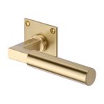 Heritage Brass - Bauhaus Low Profile Door Handle on Square Rose