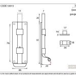 Anvil Fishtail Door Bolt