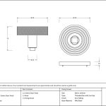 Anvil Brompton Centre Door Knob (Beehive)