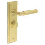 Burlington Piccadilly Knurled Door Handles On Back Plate with Turn & Release