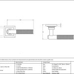 Anvil Brompton Lever on Rose Set (Square)