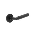 Burlington Piccadilly Knurled Door Handles On Rose