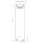 Jedo Engraved Fingerplates "Push"