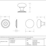 Anvil Mushroom Cabinet Knob