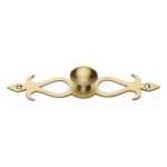 Heritage Brass - Oval Cabinet Knob with Backplate